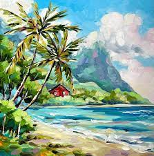 Kauai Painting Hawaii Wall Art Print