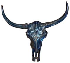 Bronze Cow Skull Southwestern Wall