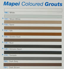 Mapei Grout Colour Chart Tile Grout Online