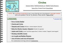 circles unit ccss math teacher