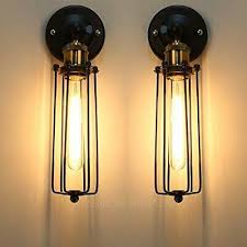 two packs industrial vintage wall light