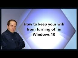 wifi from turning off in windows 10