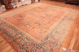antique turkish oushak area rug 70876