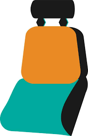 Auto Seat Made By Orange And Green