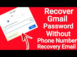 how to recover gmail pword without