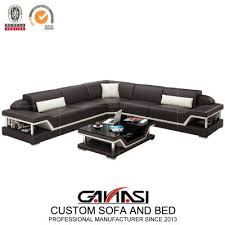 Wooden Luxury Leather Sofa Furniture