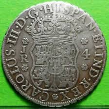 CARLOS III, 4 Reales,1769/8, POTOSI -JR, MBC+, Ag, Agujero restaurado en  12h | eBay