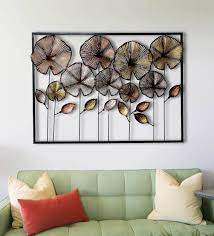 *free shipping in the us* patinaeddesigns 5 out of 5 stars (112) $ 80.00 free shipping add to favorites copper dandelion wall plaque ltzaf019wa londongardentrading 5 out of 5 stars (1,059) $ 73.97. Buy Wrought Iron Decorative Frame In Multicolor Wall Art By Craftter Online Floral Metal Art Metal Wall Art Home Decor Pepperfry Product