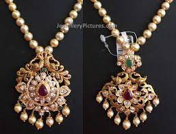 indian pearl gold jewellery designs
