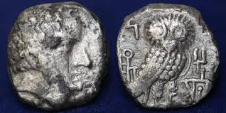 ARABIA FELIX, Himyarites and Sabaeans: AR drachm, ca. 3rd Cent. BC, 5g, 16mm, GOOD VF & RRR