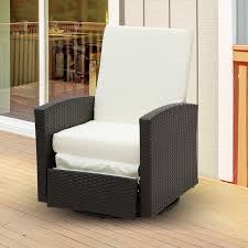 Outsunny Patio Wicker Recliner Chair