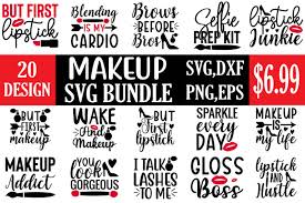 makeup svg bundle t shirt designs