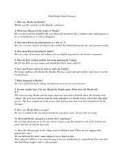 Study guide questions for night by elie weisel (2006. Night Preface Study Guide Answers Overkeen