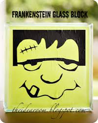 Frankenstein Glass Block The Idea Room