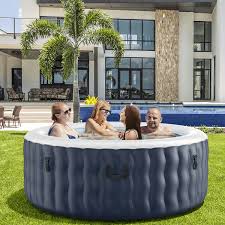 4 Person Inflatable Hot Tub Spa With