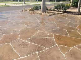 stamped concrete prolawn landscaping