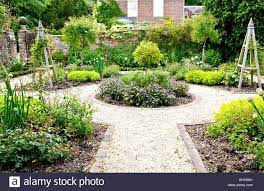 A Formal Herb Or Kitchen Garden In The