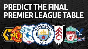 premier league table predict the final