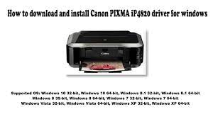 Megatank printers megatank printers megatank printers. How To Download And Install Canon Pixma Ip4820 Driver Windows 10 8 1 8 7 Vista Xp Youtube