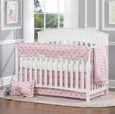 Pink Metro 4 Piece Baby Bedding Set