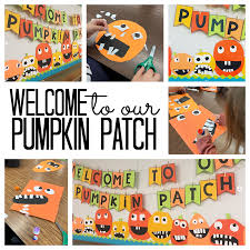 pumpkin banner and craft