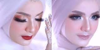 transformasi makeup pengantin bikin