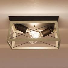 Uhp2120 Industrial Chic Flush Mount Ceiling Fixture 6 H X 12 W Olde