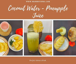 coconut water pineapple detox drink