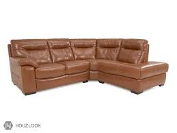 stamford 5 seater leather sofa houzlook