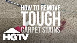 how to remove tough carpet stains