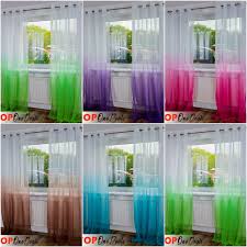 ombre voile curtains with eyelet ring