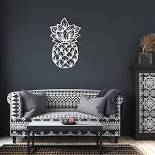 Pineapple Metal Wall Art Tropical