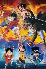 poster one piece ace sabo luffy