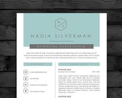 Free Modern Matching Cover Letter And Resume Templates Under