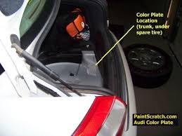 Audi Touch Up Paint Color Code And Directions For Audi