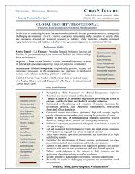 Resume Global Security Professional American Embassy