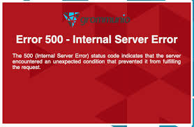 internal server error 500 grommunio