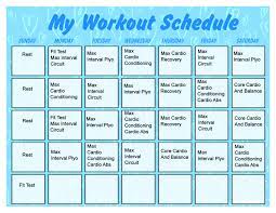printable workout calendar activity