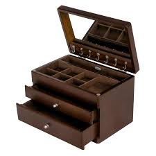 mele co brisbane wooden jewelry box