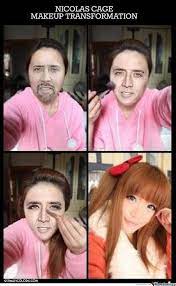 makeup transformation memes