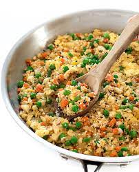 cauliflower fried rice low carb meal