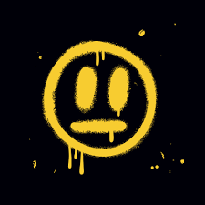 yellow scary sick face emoticon spra