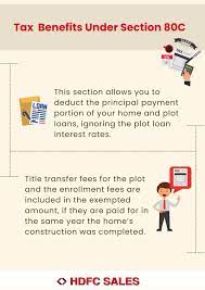 plot loan eligible for tax exemption