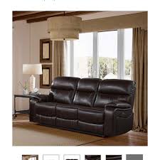 box costco leather recliner sofa