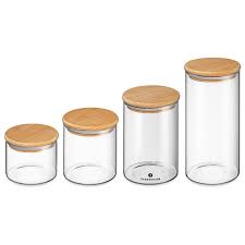 zassenhaus glass jar with wood lid