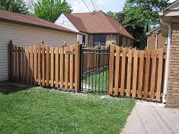 Wrought Iron Gate Wood Fence Fence