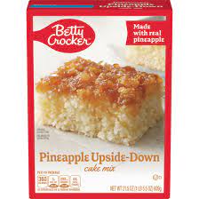Betty Crocker Pineapple Cake Mix gambar png