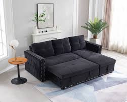 clihome sofa with pulled out bed 64 in