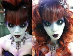 corpse bride halloween goth makeup
