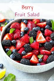 simple mixed berry fruit salad
